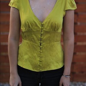 Pure Silk Blouse green